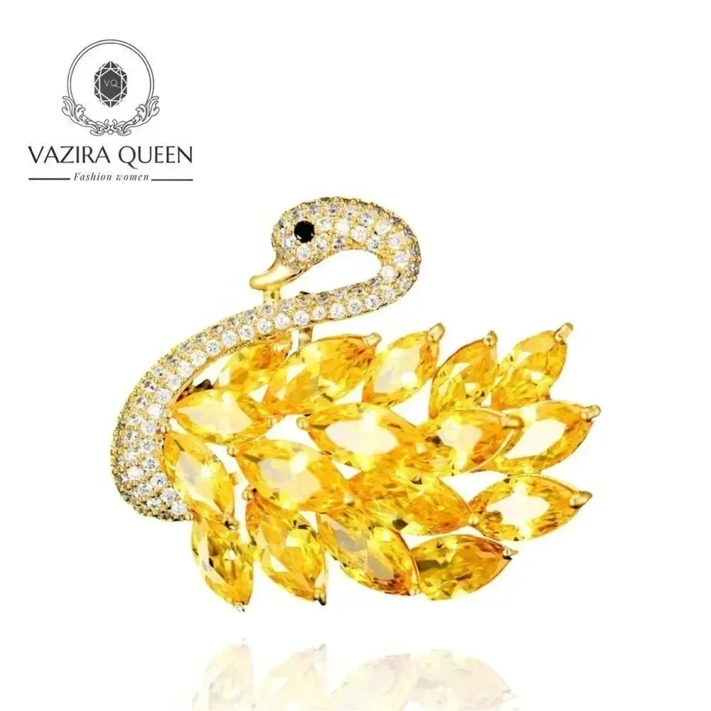 VQ Swan Brooch